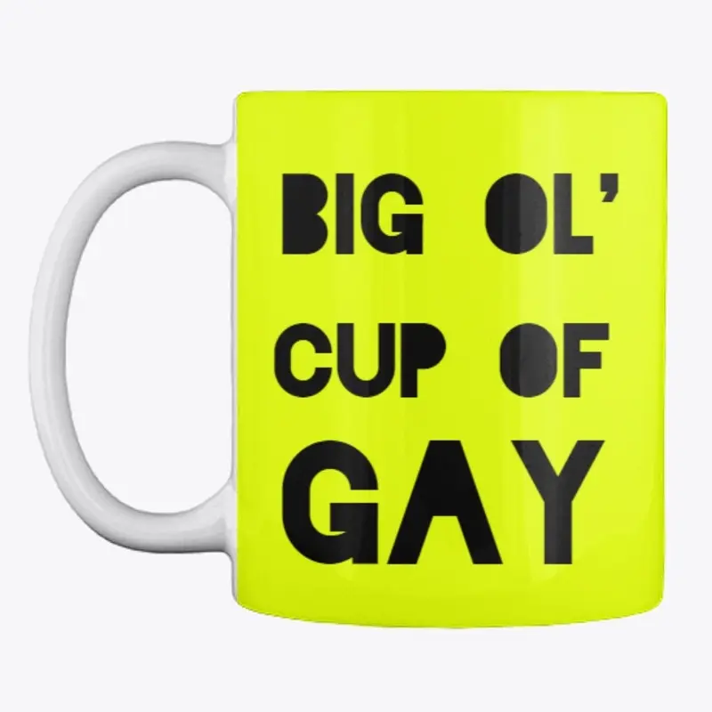 JOMO Pride Big Cup of Gay Mug