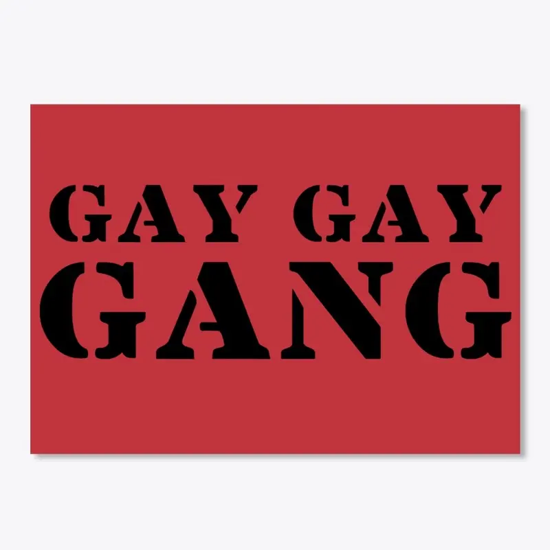 GAY GAY GANG Novelty Stickers